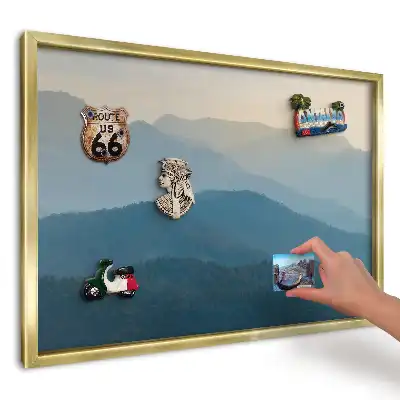 Magnetická tabule Mlžné zelené hory