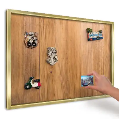 Magnetická tabule v přírodním teplém dřevě