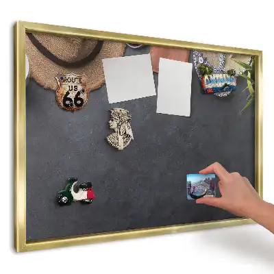 Magnetická nástěnka Letní doplňky na tmavém podkladu