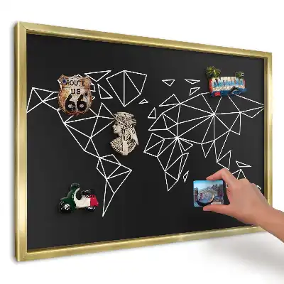 Magnetická tabule Geometrická elegantní mapa