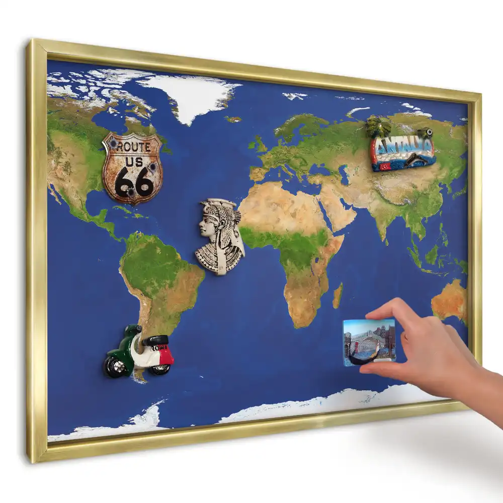 Magnetická nástěnka Mapa modrého oceánu