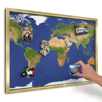 Magnetická nástěnka Mapa modrého oceánu