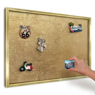 Magnetická nástěnka s texturou teplé žluté barvy
