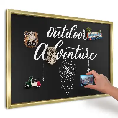 Magnetická nástěnka Černobílé geometrické písmo