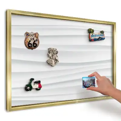 Magnetická nástěnka Harmonické bílé vlny
