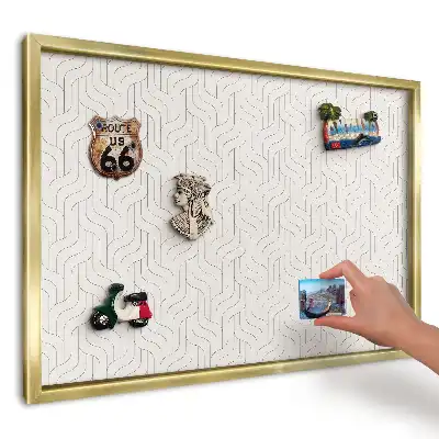 Magnetická nástěnka Vlnitá jemná geometrie