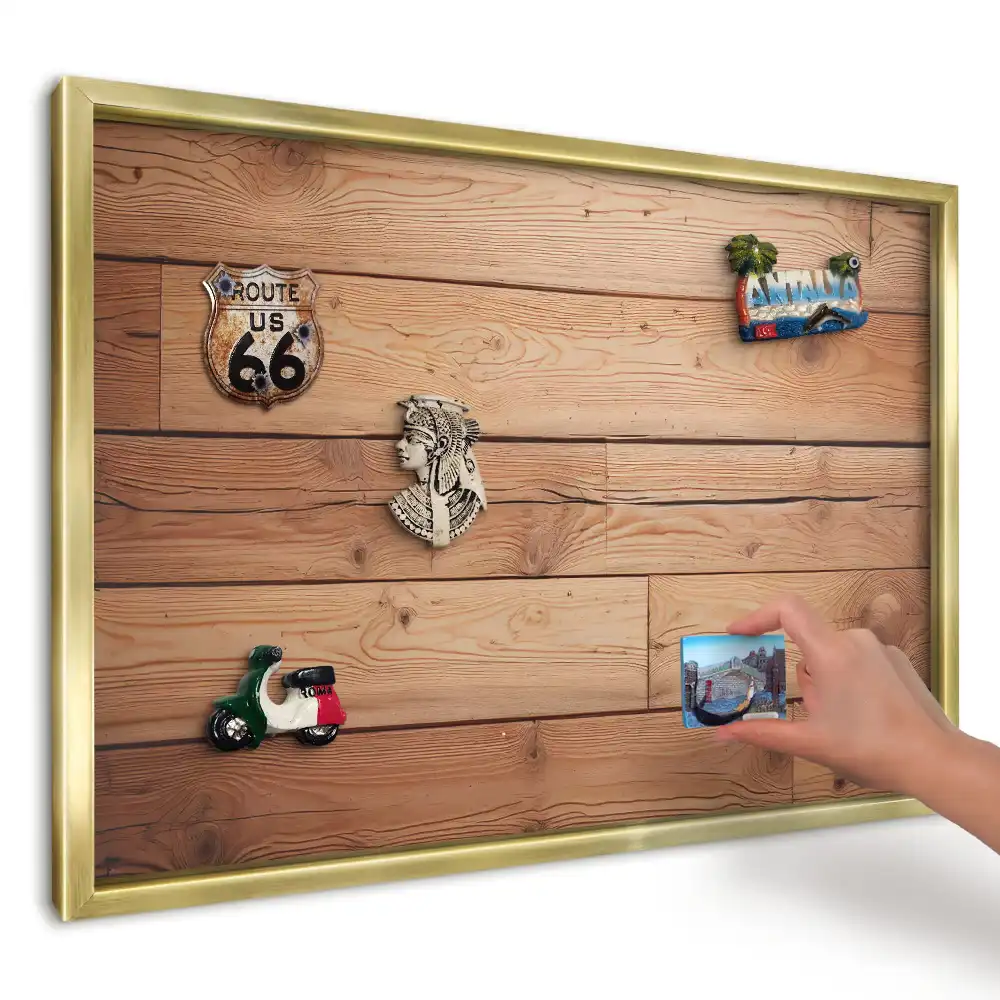 Magnetická tabule s přírodním designem