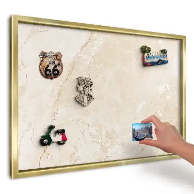 Magnetická nástěnka s motivem béžové textury s linkami