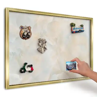 Magnetická tabule v přírodní béžové a krémové barvě