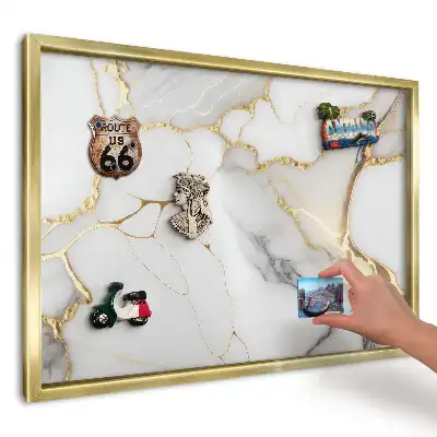 Magnetická nástěnka s elegantním dynamickým motivem