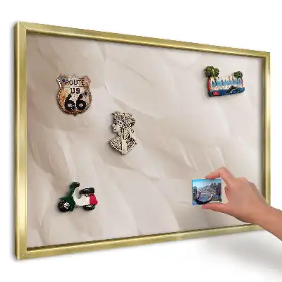 Magnetická tabule Krémová peří elegance