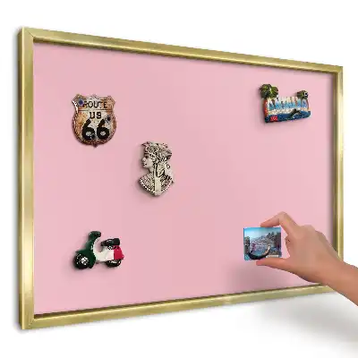 Magnetická tabule Harmonická v jemné růžové barvě
