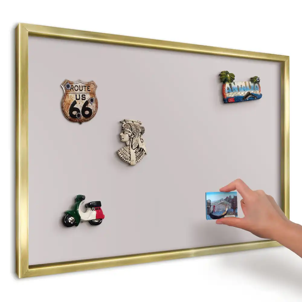 Magnetická nástěnka Růžová a šedá abstraktní elegance