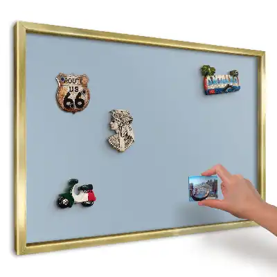 Jednoduchá elegantní magnetická nástěnka v modré barvě