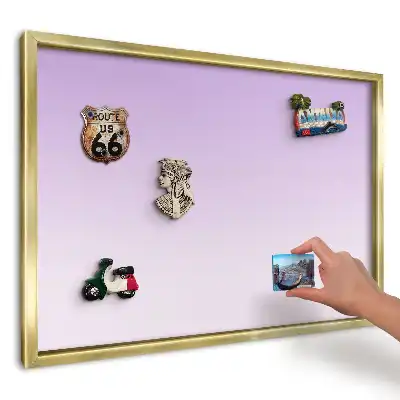 Magnetická nástěnka s motivem jemného fialového gradientu