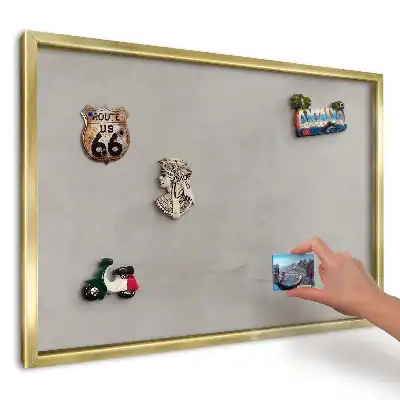 Magnetická nástěnka v šedé barvě s texturovaným povrchem