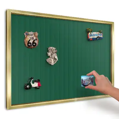 Magnetická nástěnka Zelené minimalistické pruhy