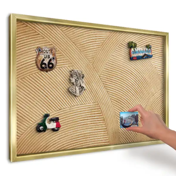 Multifunkční magnetická tabule s harmonickou texturou
