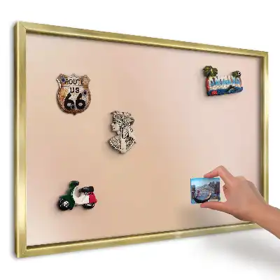 Magnetická nástěnka v béžové barvě s texturou látky