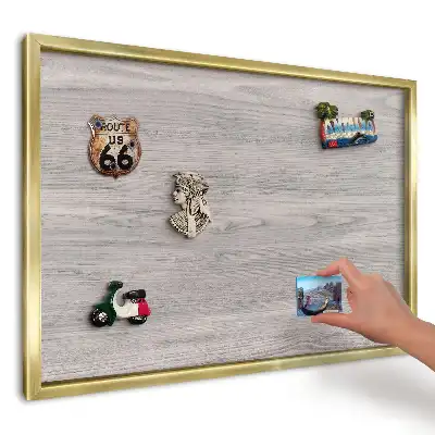 Magnetická nástěnka v dekoru šedé elegantní dřevo