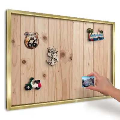 Magnetická nástěnka s motivem dřevěných desek