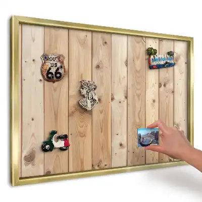 Magnetická nástěnka Teplé dřevo s viditelnou texturou