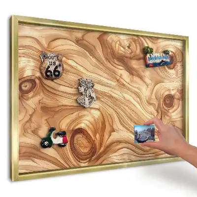 Magnetická nástěnka v dekoru teplého organického dřeva