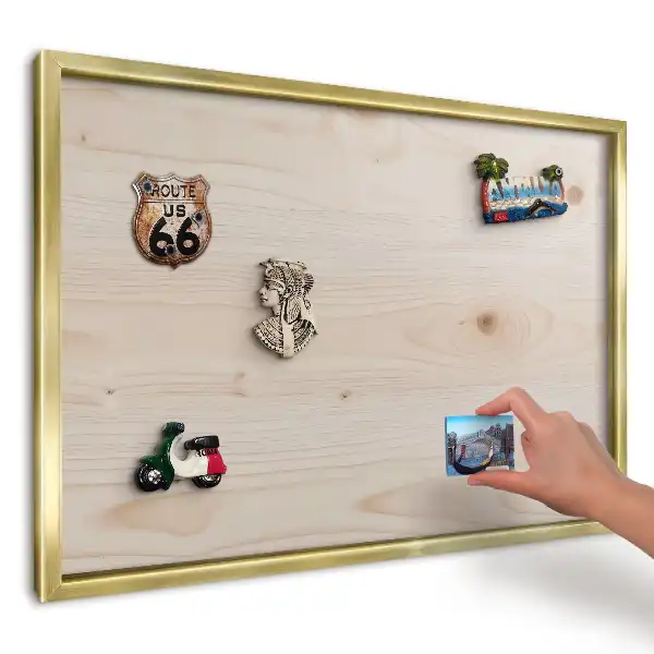 Magnetická tabule se vzorem světlého dřeva