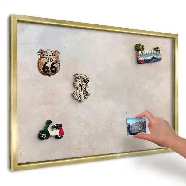 Minimalistická magnetická nástěnka v béžové a šedé textuře