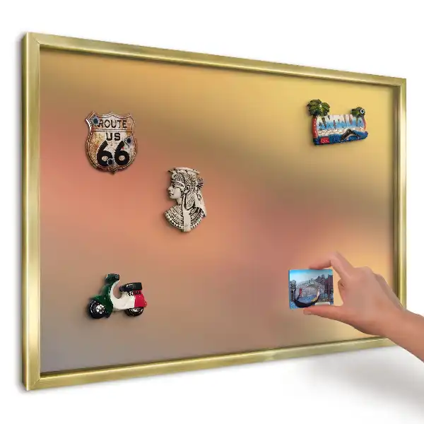 Magnetická tabule s žlutooranžovým přechodem
