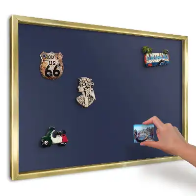 Elegantní moderní magnetická tabule v tmavě modré barvě