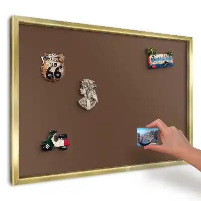 Magnetická tabule Hladká teplá hnědá