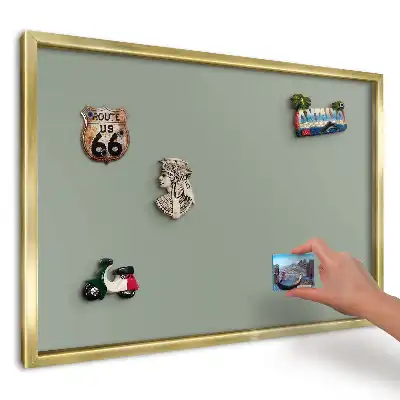 Magnetická nástěnka v jemné pastelově zelené barvě