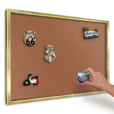 Magnetická tabule s motivem teplé hnědé barvy