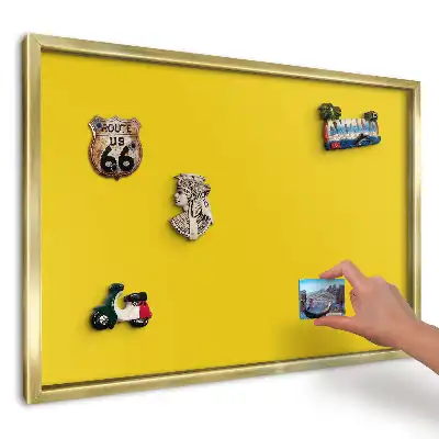 Magnetická nástěnka v energické žluté barvě
