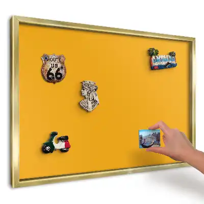 Magnetická nástěnka v intenzivní žluté barvě