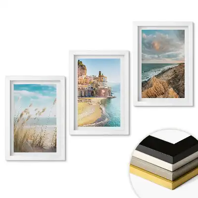 Triptych v rámu Malebné výhledy z různých míst