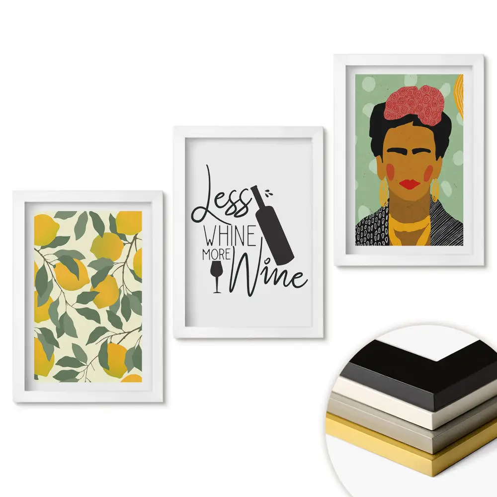 Triptych v rámu Kreativní spojení umění a vína