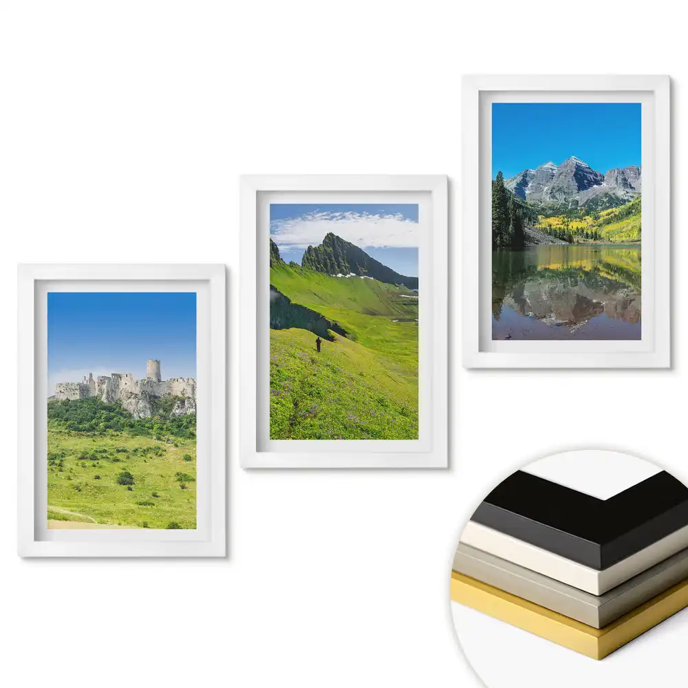 Triptych v rámu Malebné krajiny přírody a historie