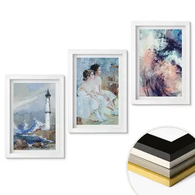 Triptych v rámu Umění ve třech různých stylech