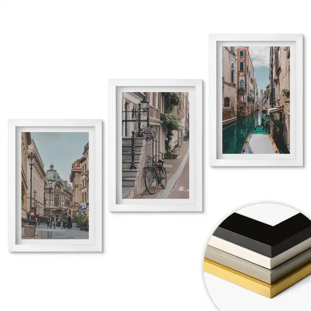 Triptych v rámu Okouzlující uličky evropských měst