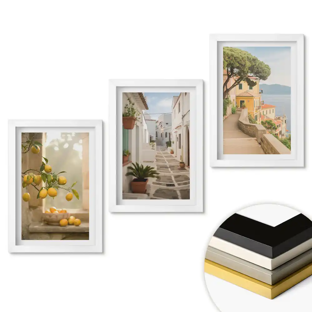Triptych v rámu Slunečné vzpomínky z prázdninových cest