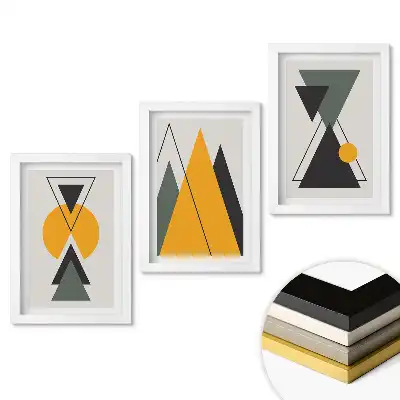 Triptych v rámu Geometrie v moderní verzi