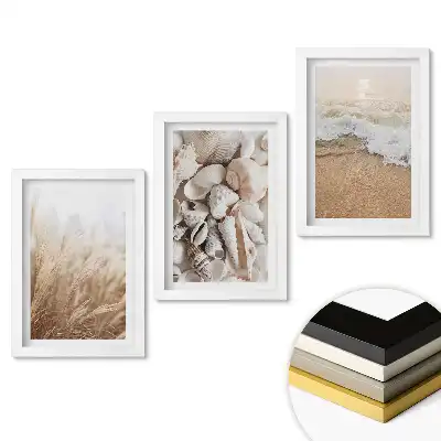 Triptych v rámu Příroda ve třech pobřežních scénách