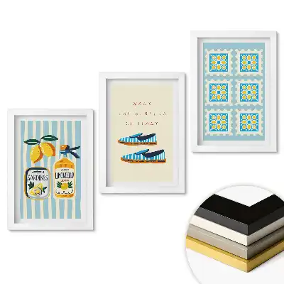 Triptych v rámu Italské chutě a životní styl