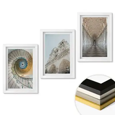 Sada obrazů do obývacího pokoje Architektura a krása interiéru