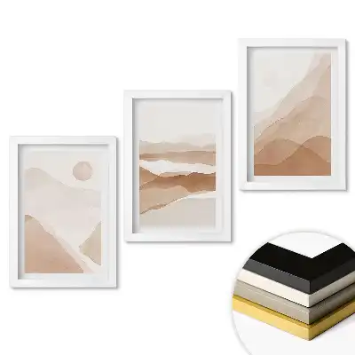 Triptych v rámu Harmonie barev v horské krajině