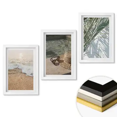 Triptych v rámu Letní chvíle u moře