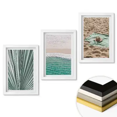 Triptych v rámu Relaxace na pláži a v přírodě
