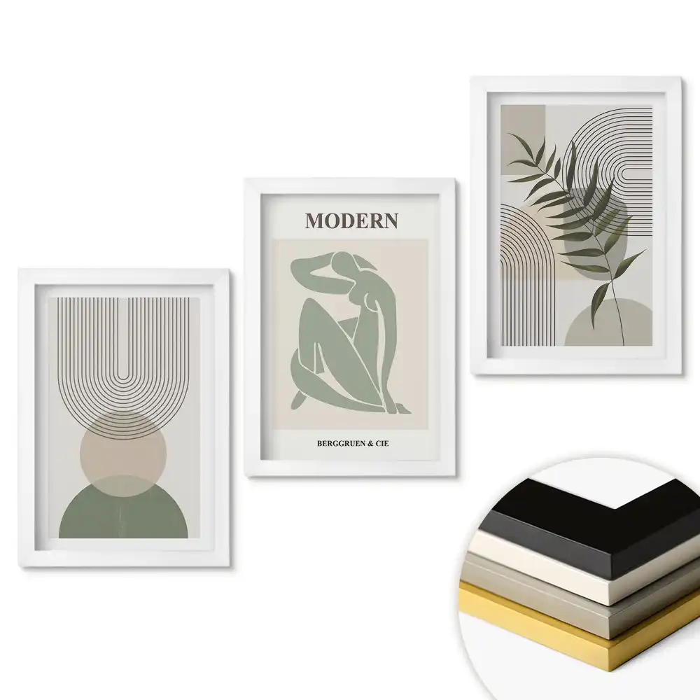 Triptych v rámu Moderní formy a přírodní motivy